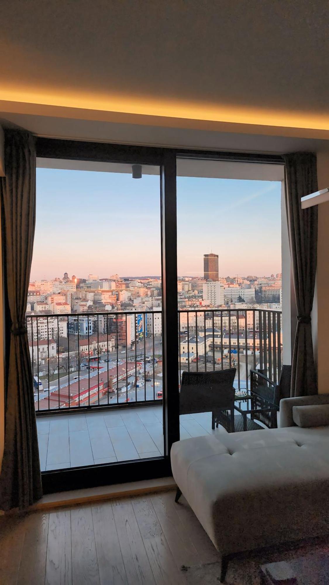 Belgrade Waterfront 16Th Fl Lux Apt. W/ City View Belgrado Exterior foto